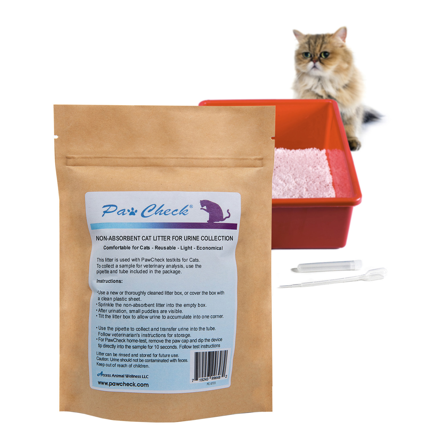 PawCheck® Cat Litter for Urine Collection | PawCheck® | ITL BioMedical